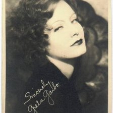 Схема вышивки «Грета Гарбо открытка»