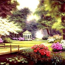 Схема вышивки «сад»