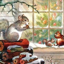 Схема вышивки «белочки»