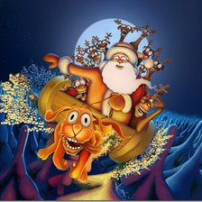 Схема вышивки «Дед Мороз»