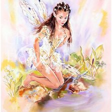 Схема вышивки «Фея»