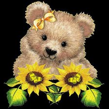 Схема вышивки «Мишка»