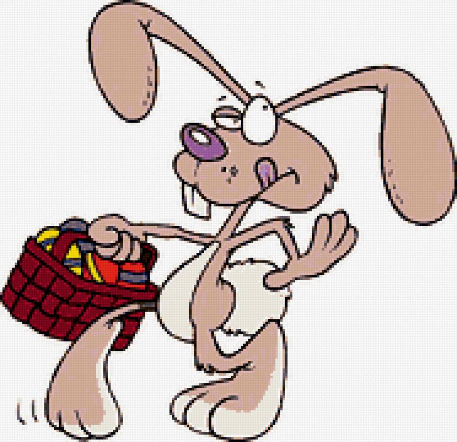 кролик - крашанки, кролики, юмор, заяц, зверята, пасха - предпросмотр