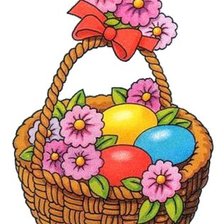 Схема вышивки «пасхальная корзинка»
