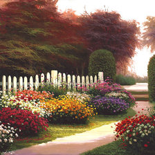 Схема вышивки «сад»