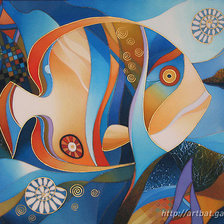 Схема вышивки «Рыбка 2»