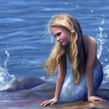 Схема вышивки «русалка»