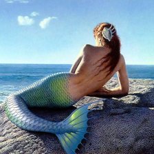 Схема вышивки «русалка»