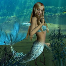 Схема вышивки «русалка»