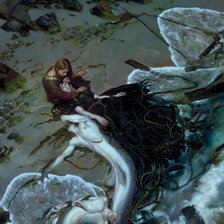 Схема вышивки «сказка - русалка»