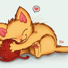 Схема вышивки «Кошеня»