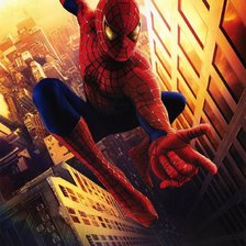 Схема вышивки «человек-паук»