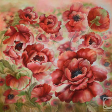 Схема вышивки «маки»