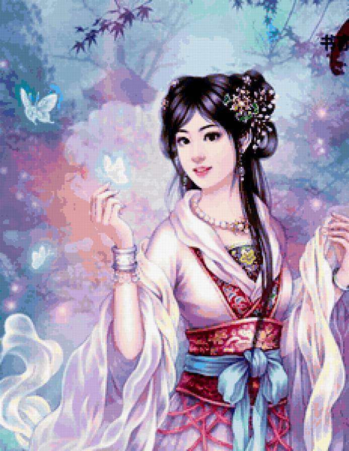 японка - девушка, японка, женщина - предпросмотр