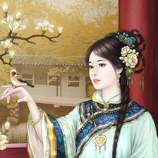 Схема вышивки «японка»