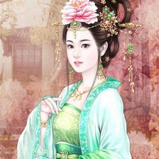 Схема вышивки «японка»