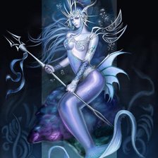 Схема вышивки «русалка»