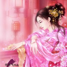 Схема вышивки «японка»