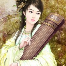 Схема вышивки «японка»