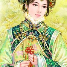 Схема вышивки «японка»