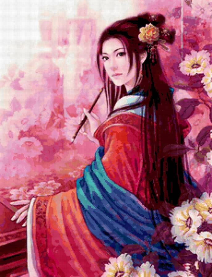 японка - японка, девушка, женщина - предпросмотр