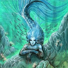 Схема вышивки «русалка»