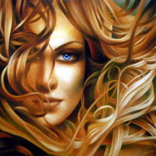 Схема вышивки «девушка»