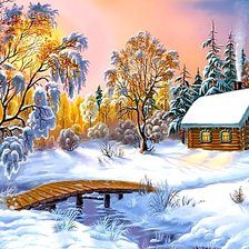 Схема вышивки «Мороз и солнце!»