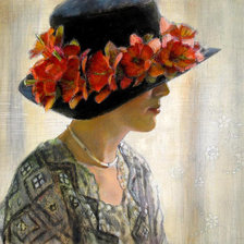 Схема вышивки «женский образ в живописи»