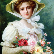 Схема вышивки «женский образ в живописи»