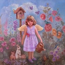 Схема вышивки «Садоводство Ангел»