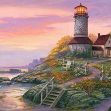 Схема вышивки «Маяк»