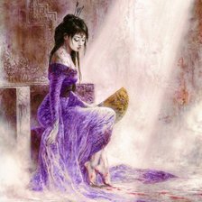 Схема вышивки «Девушка»