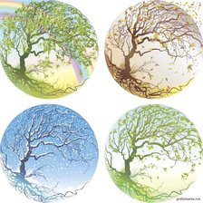 Схема вышивки «Времена года»