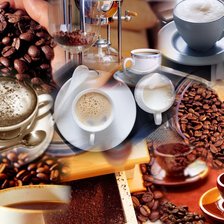 Схема вышивки «кофе»