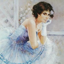 Схема вышивки «женский образ в живописи»