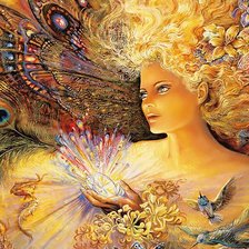 Схема вышивки «девушка с каменным цветком»