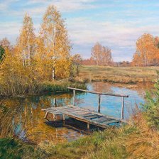 Схема вышивки «осенний пейзаж»