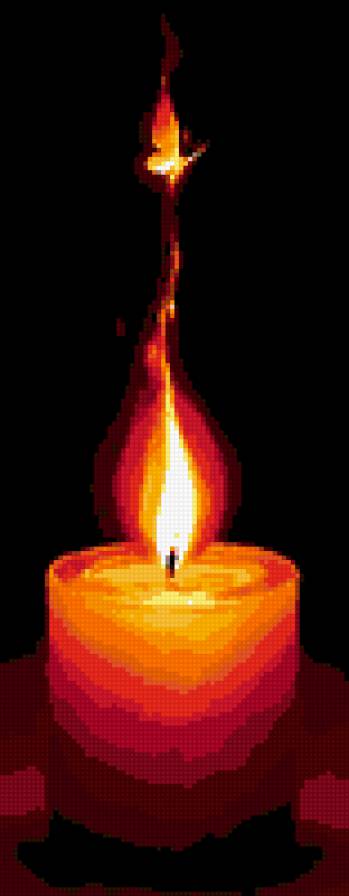 мотылек и свеча - предпросмотр