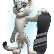 Схема вышивки «Леопард»