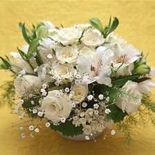 Схема вышивки «Белые розы»