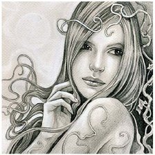 Схема вышивки «девушка»