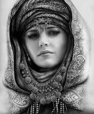 Схема вышивки «девушка»