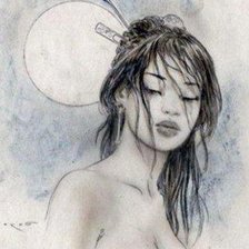 Схема вышивки «девушка»