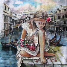 Схема вышивки «девочка»