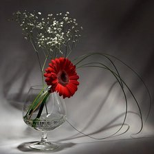 Схема вышивки «Цветок в бокале»