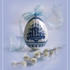 Схема вышивки «гжель»