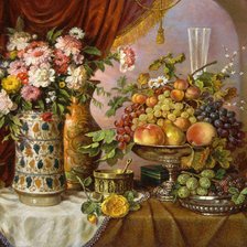 натюрморт, с китайской вазой