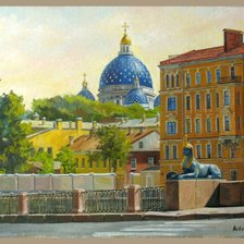 Схема вышивки «городской пейзаж»