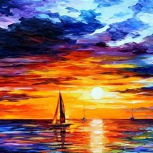 Схема вышивки «Море»